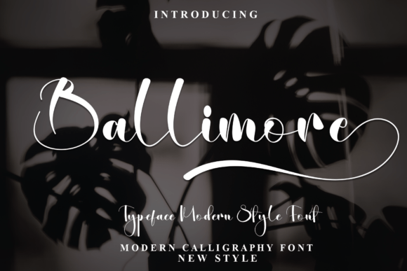 Ballimore: A Script Font That Breathes Life Into Your Creations