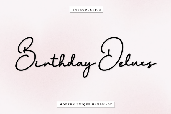 Birthday Deluxs: A Timeless Script Font for Campaign Creativity