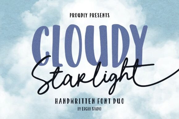 Cloudy Starlight: A Font for Digital Design Magic