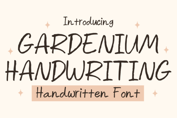Gardenium Handwriting: A Font for Editorial Elegance