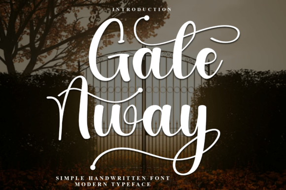Gate Away: A Festive Font for Handmade Crafters