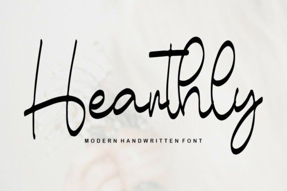 Hearthly: A Script Font with Heart and Readability