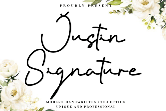 Justin Signature: A Script Font for Editorial Elegance
