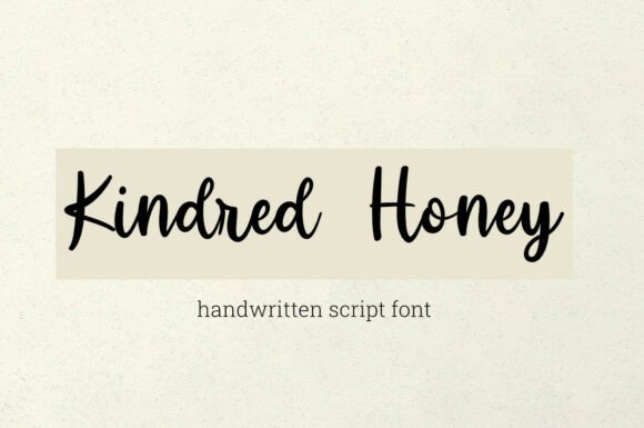 Kinded Honey: A Warm Script Font for Heartfelt Branding