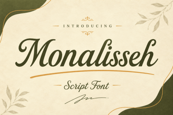 Monalisseh: A Script Font for Crafters and Designers