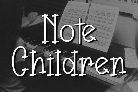 Note Children: A Script Font for Editorial Elegance