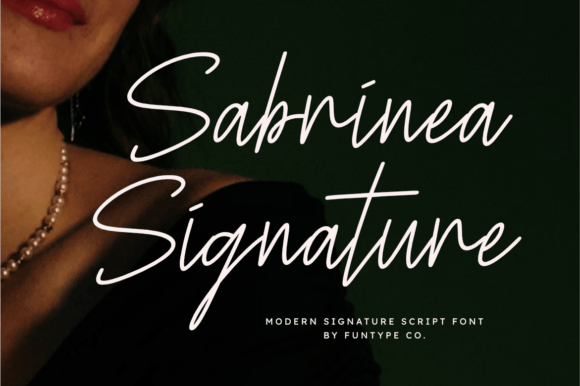 Sabrinea Signature: A Font for Editorial Elegance