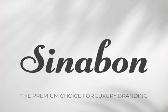 Sinabon Script Font for Crafters and Designers