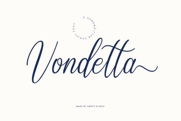 Vondetta: The Handwritten Font That Elevates Your Brand